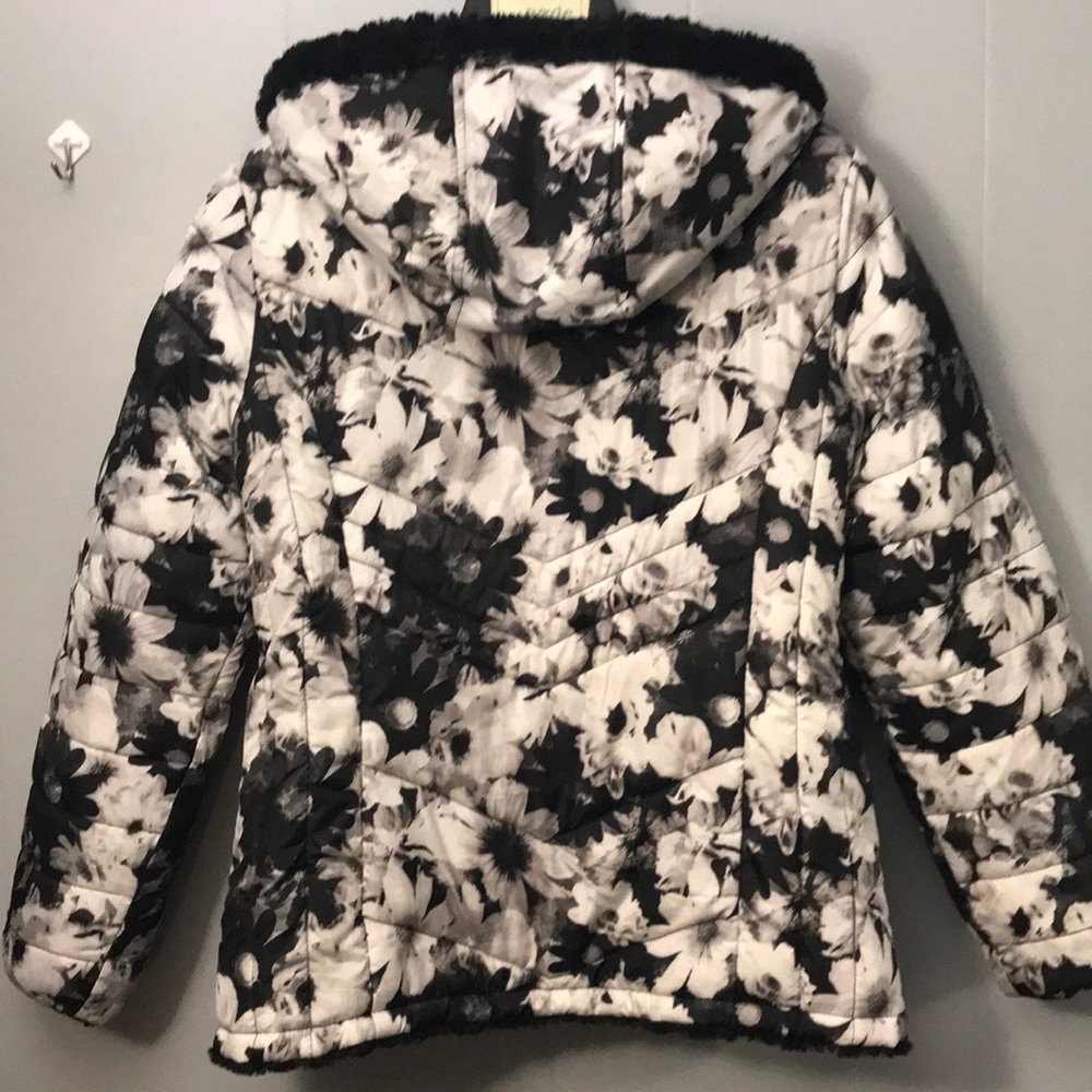 Justice reversible hooded jacket